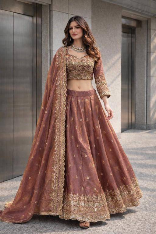 NEW Launching Designer SSC 703 Silk Cream Indian lehenga choli in Hyderabad
